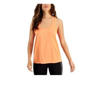 ID Ideology Women's Textured Racerback Tank Top, peach echo
